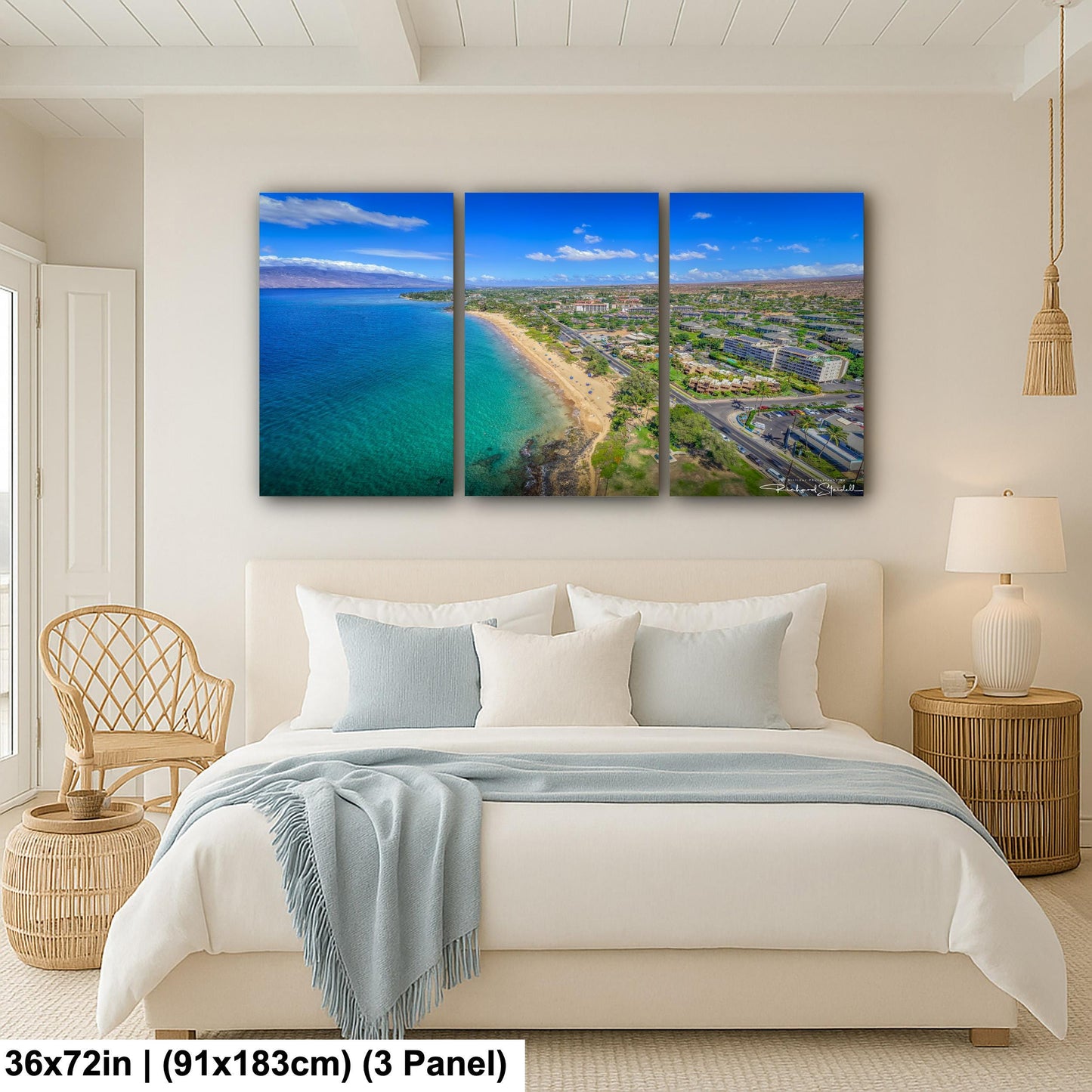 Tropical Ocean Wall Art - Maui Wall Decor | South Kihei Art Canvas Print