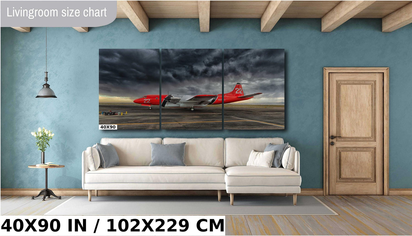 Wildland Air Tanker Art – Firefighting Wall Art | Smoke Jumper Aircraft Print