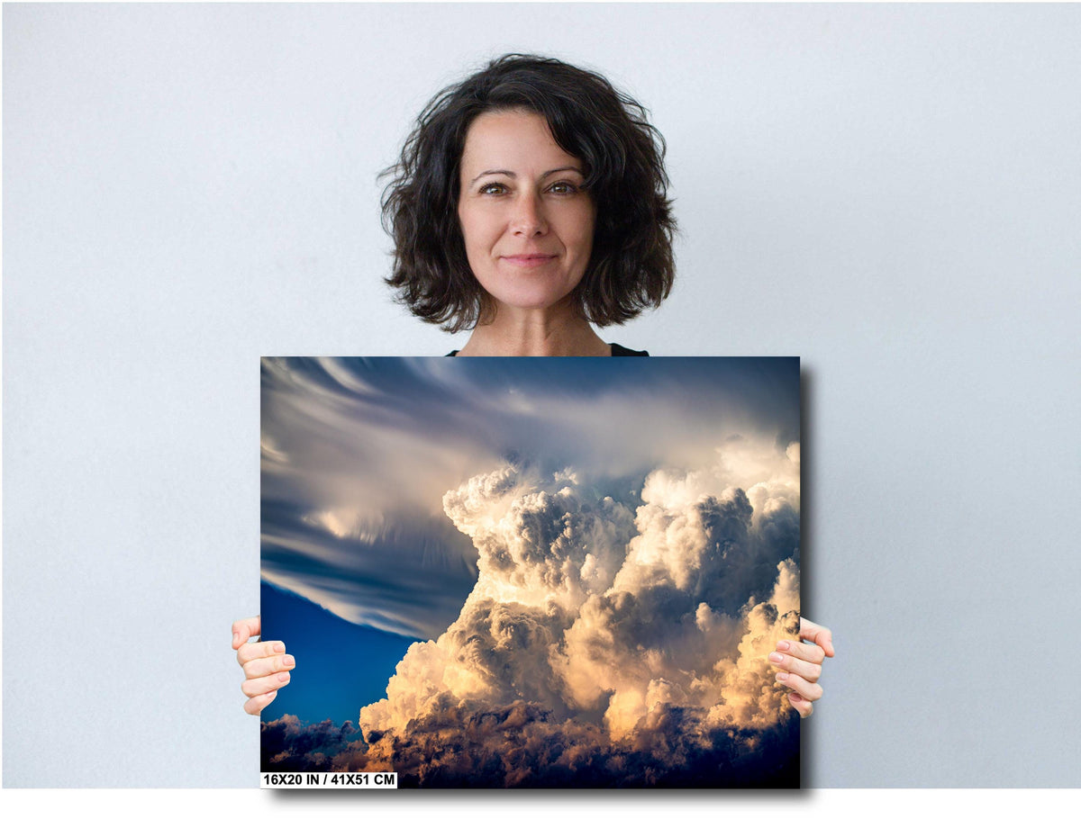 Thunderstorm Photo Print, Dramatic Storm Wall Art, Colorado Nature Canvas