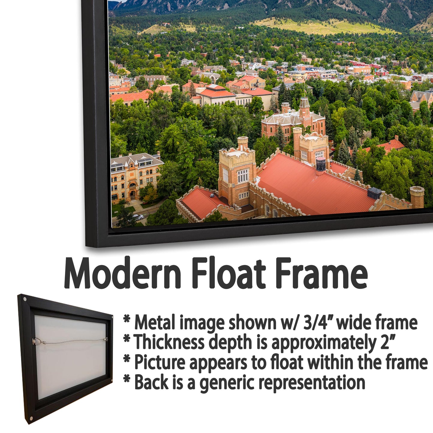CU Boulder Wall Art – Flatirons Colorado Print | Ready To Hang Canvas