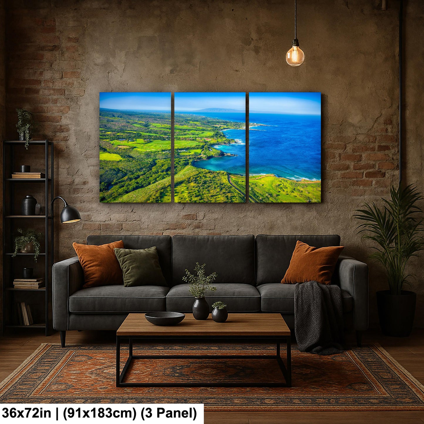 Kapalua Wall Art – Maui Tropical Print | PGA Golf Course Art on Canvas or Metal