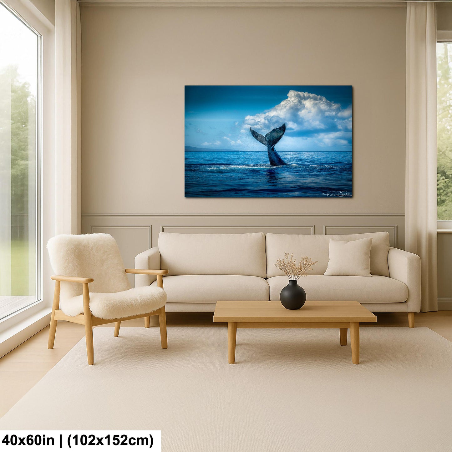 Humpback Whale Wall Art – Ocean Photo Print | Premium Photo Paper Decor