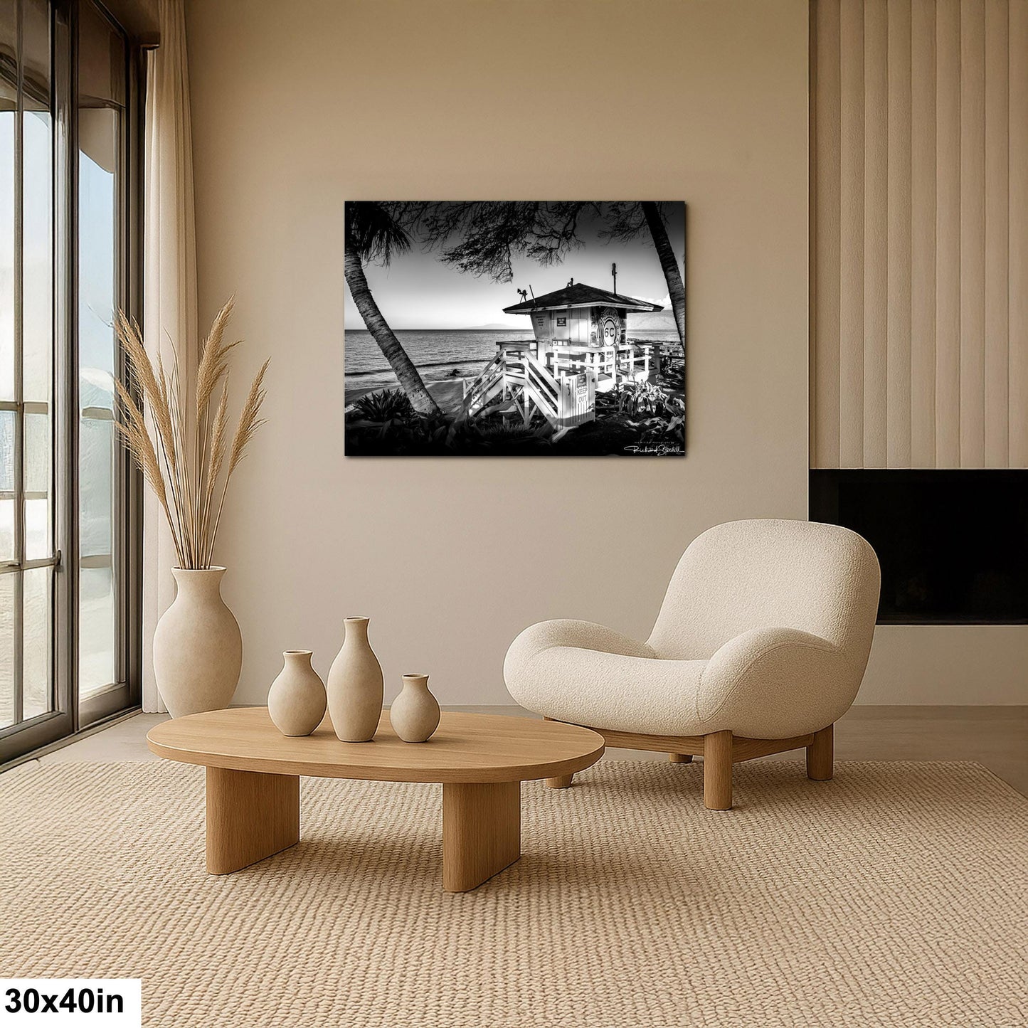 Maui Lifeguard Photo Print - Coastal Wall Art | Ready to Hang Canvas, Premium Paper