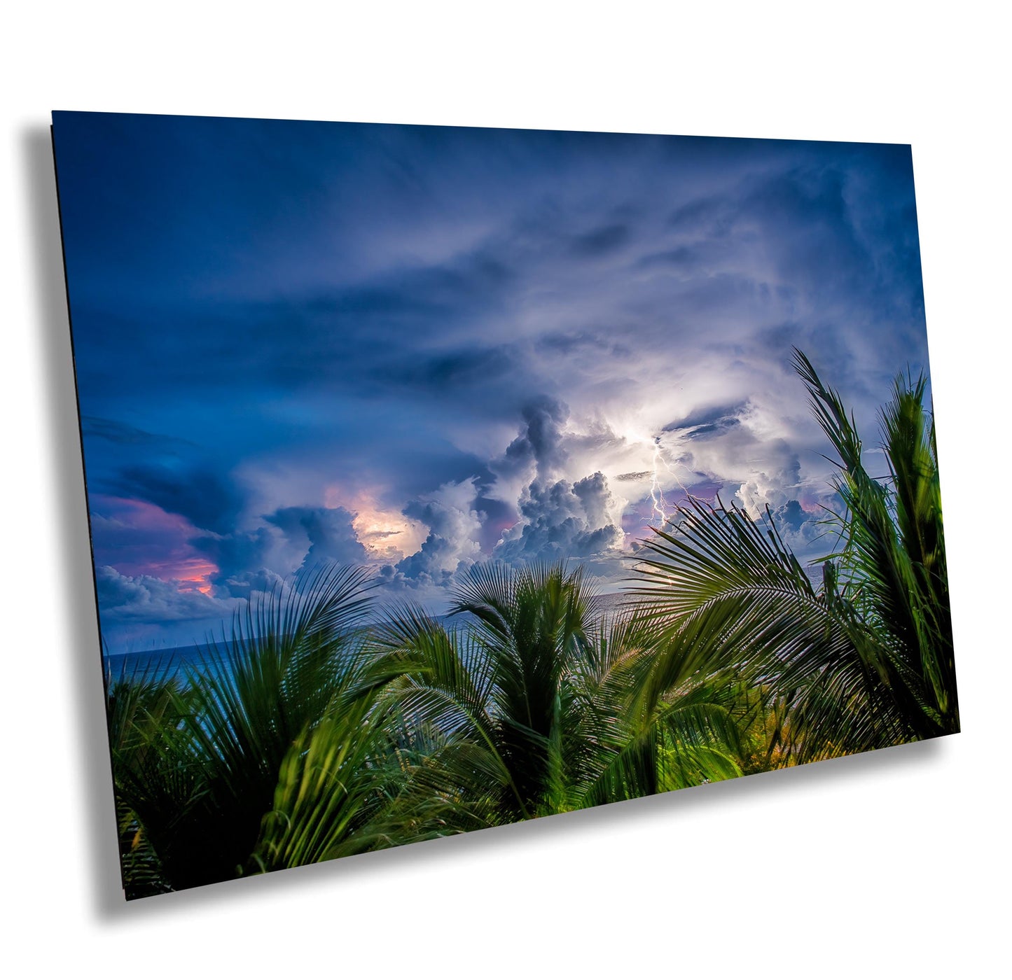 Tropical Thunderstorm Wall Art – Ready to Hang Canvas & Metal Photo Print Decor