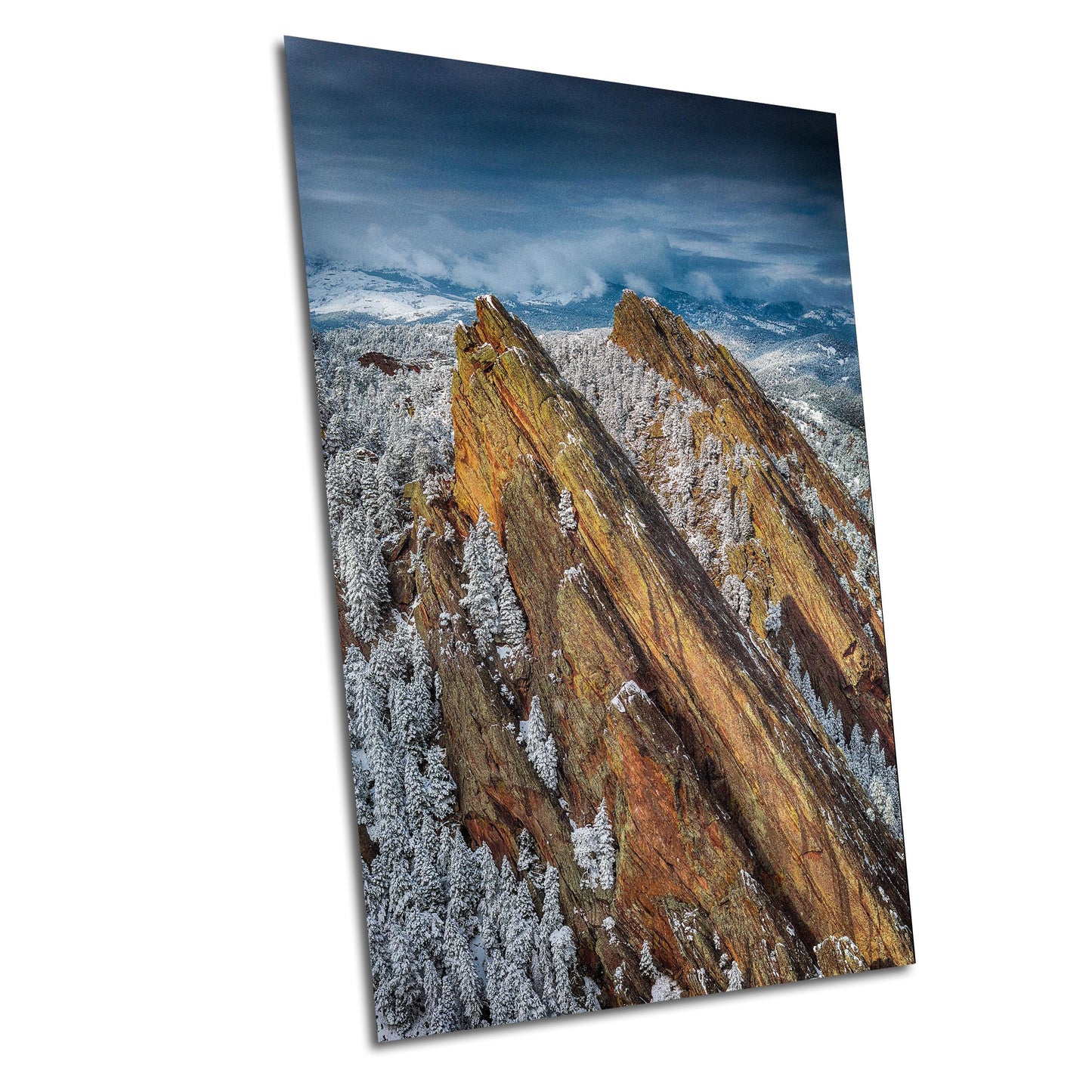 Boulder Flatirons Wall Art – Colorado Mountain Decor | Ready To Hang Canvas & Metal Print