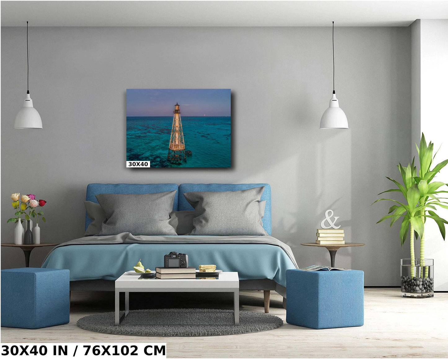 Alligator Reef Lighthouse Wall Art - Coastal Home Decor | Canvas, Metal & Acrylic Prints
