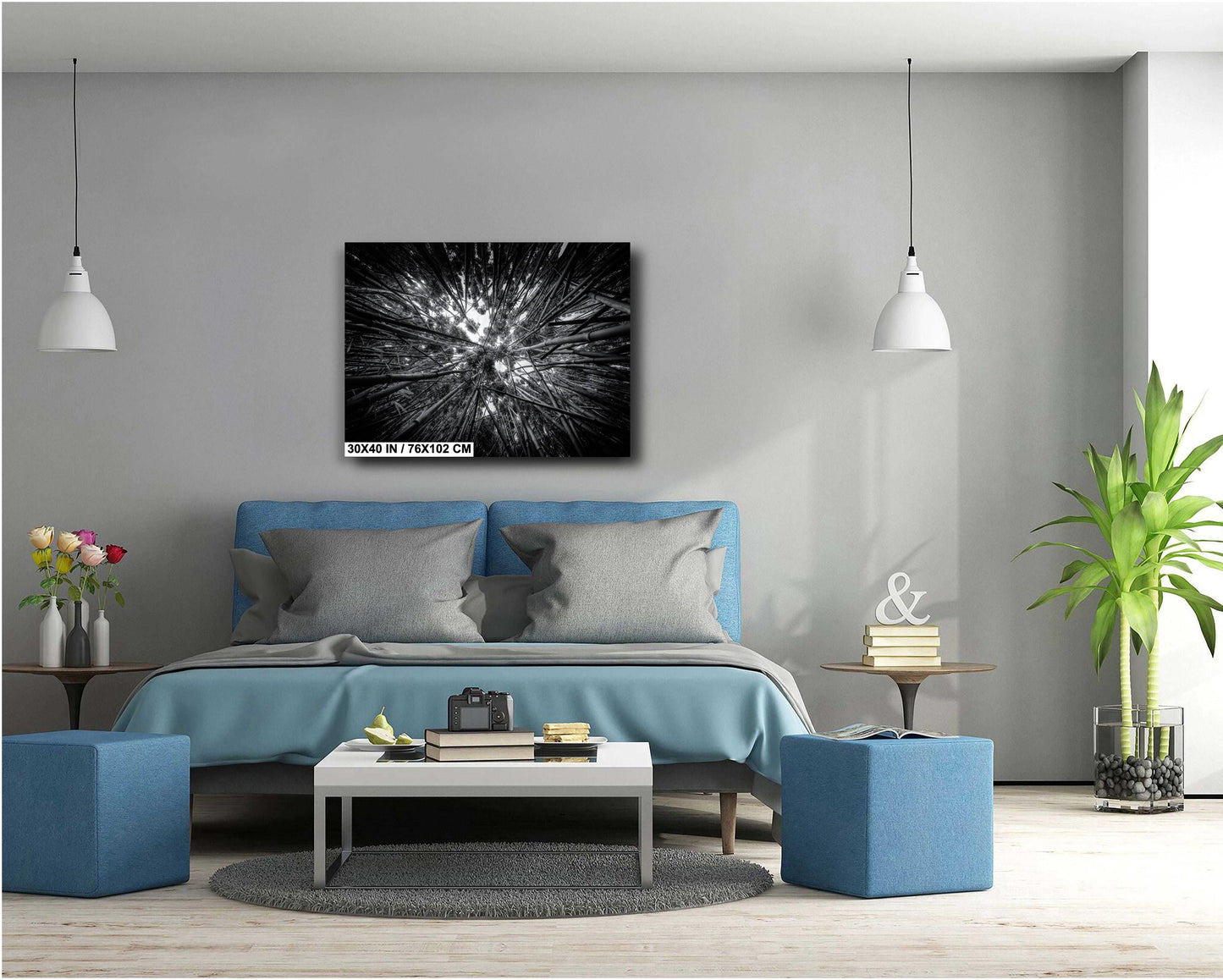 Bamboo Forest Wall Art – Nature Landscape Photography | Green Woodland Decor