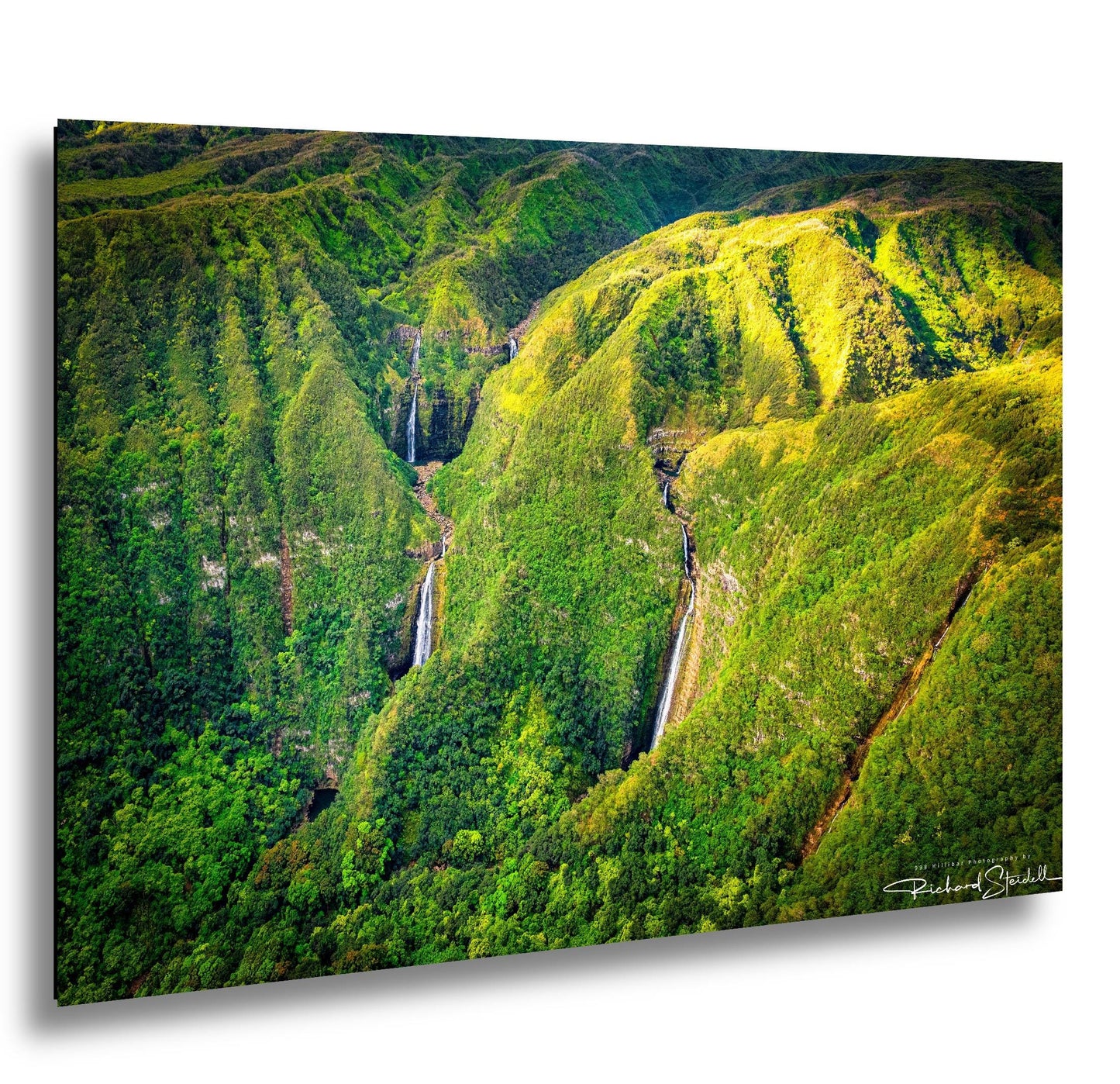 MoloKai Island Hawaii Photo Print - Sunrise Waterfall Wall Decor