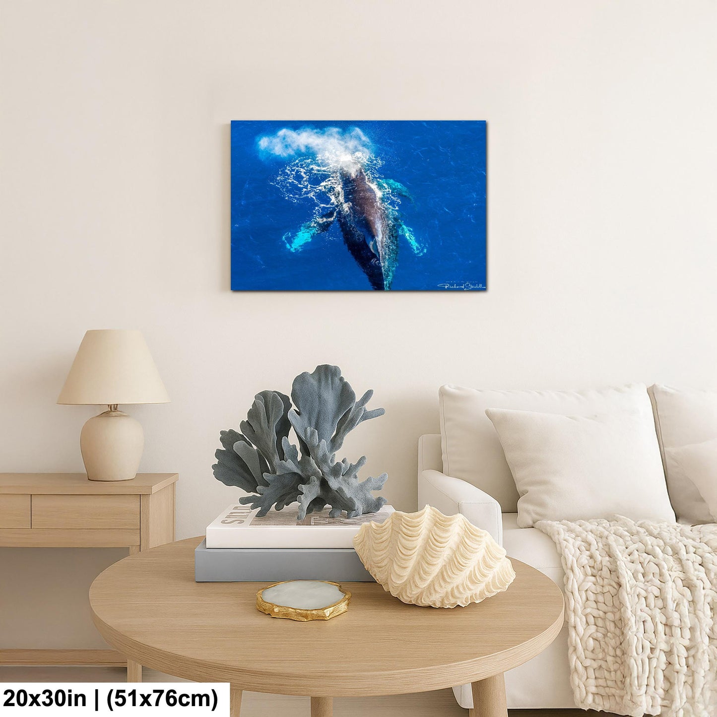 Humpback Whale Wall Art - Ocean Photo Print for Home
