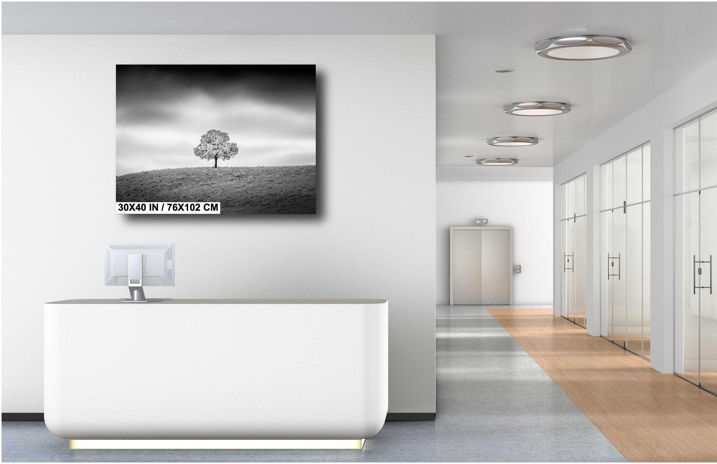 Black and White Photo Print – Minimalist Wall Art on Canvas, Metal & Acrylic Decor