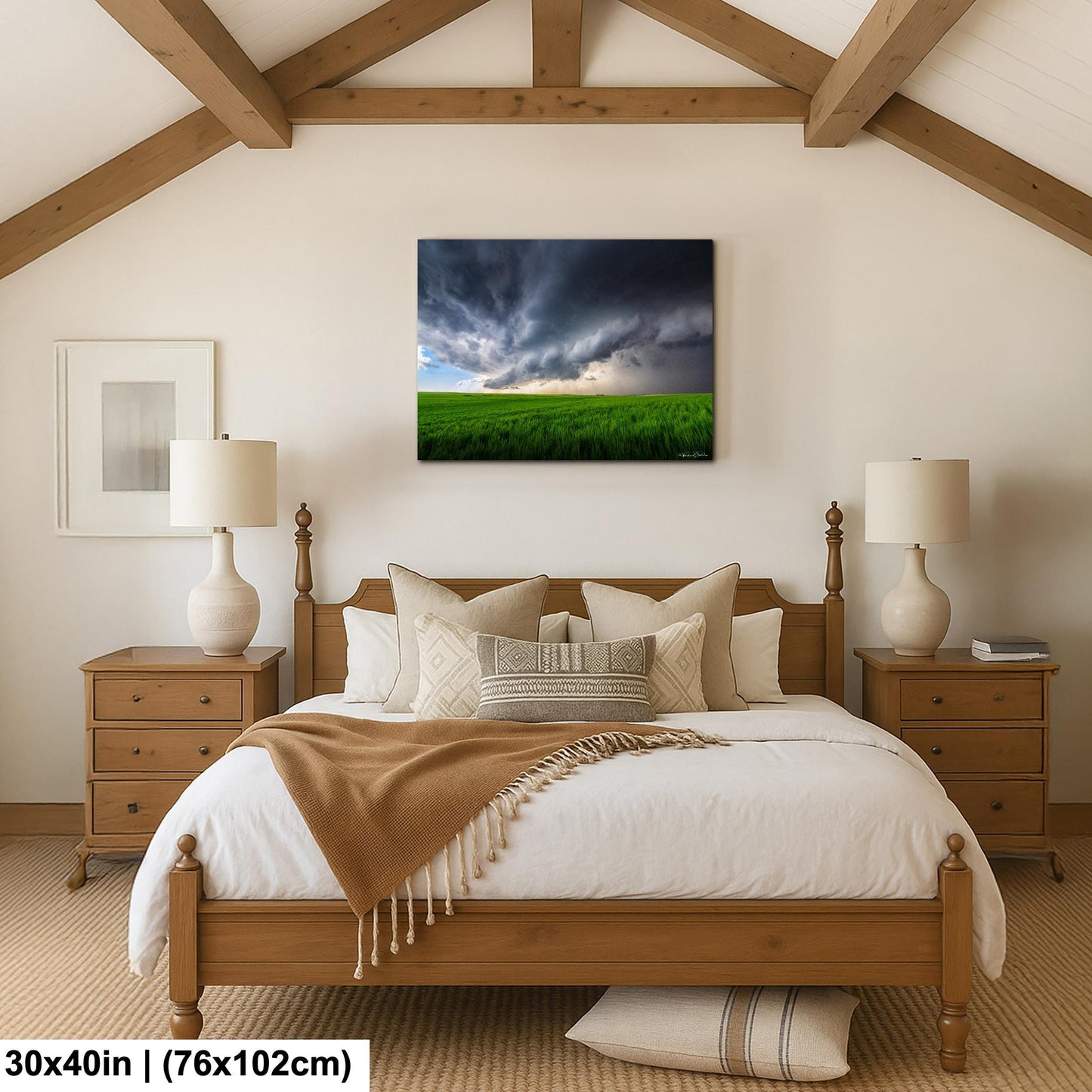 Supercell Storm Photo Print, Dramatic Clouds (Multiple Sizes)