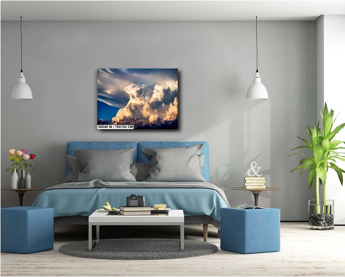 Thunderstorm Photo Print, Dramatic Storm Wall Art, Colorado Nature Canvas