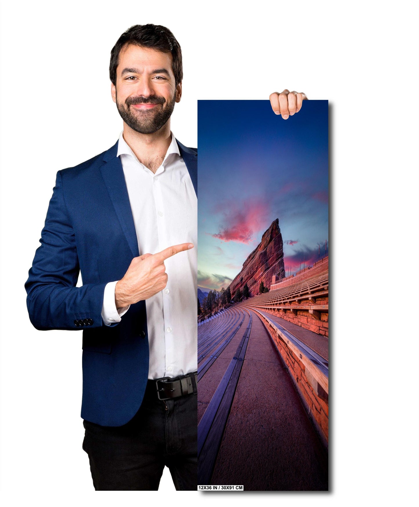 Red Rocks Landscape Print – Colorado Wall Art | Sunrise Canvas & Metal Decor