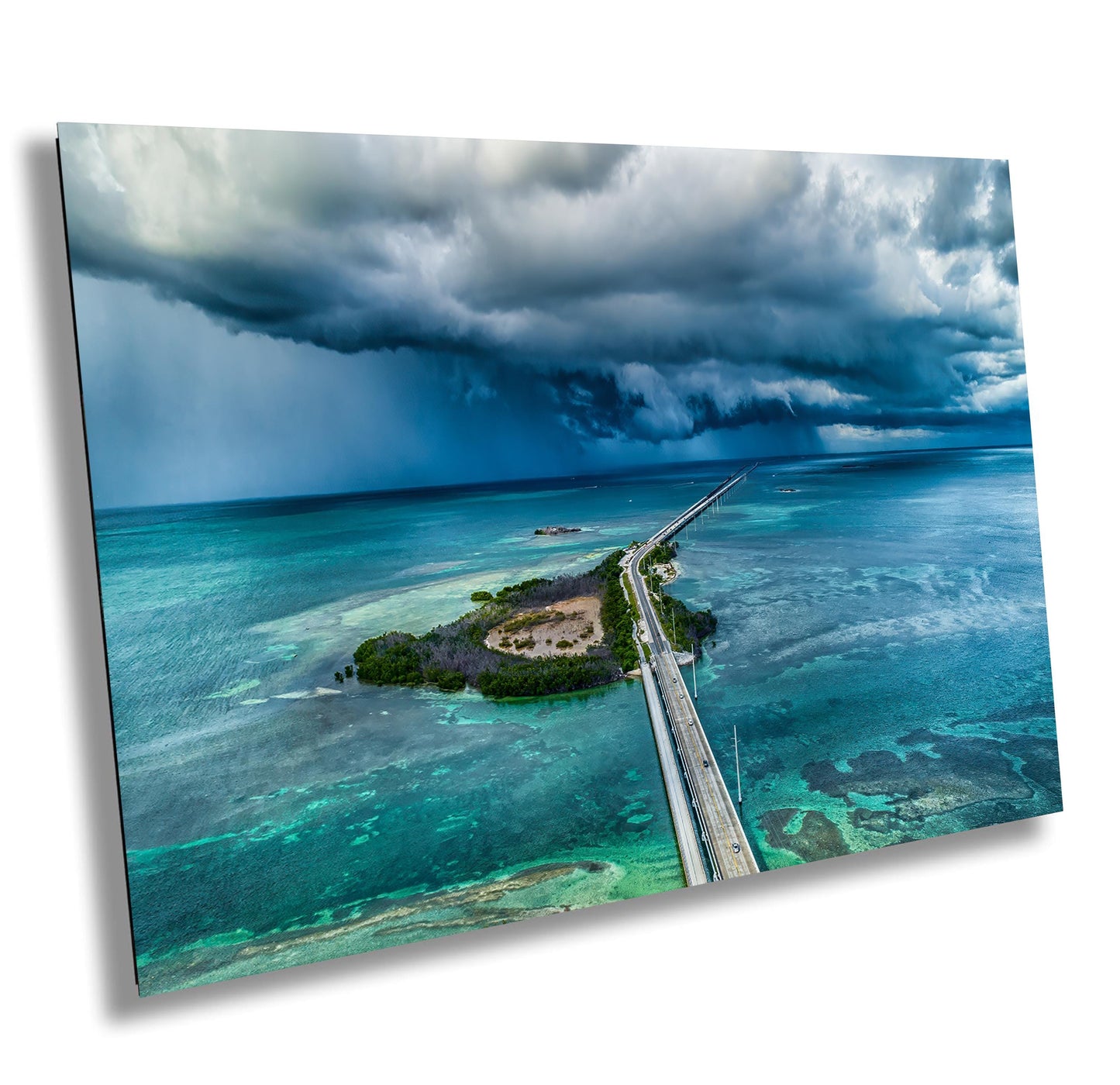 Seven Mile Bridge Wall Art – Florida Keys Coastal Landscape Print | Ready To Hang Canvas