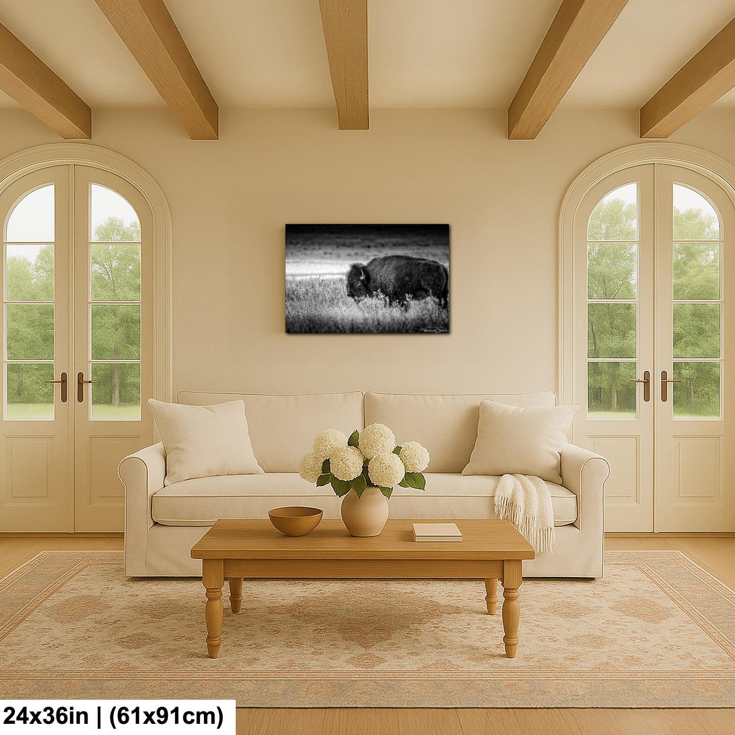 Buffalo Wall Art: Rustic Wildlife Photography - Ready to Hang