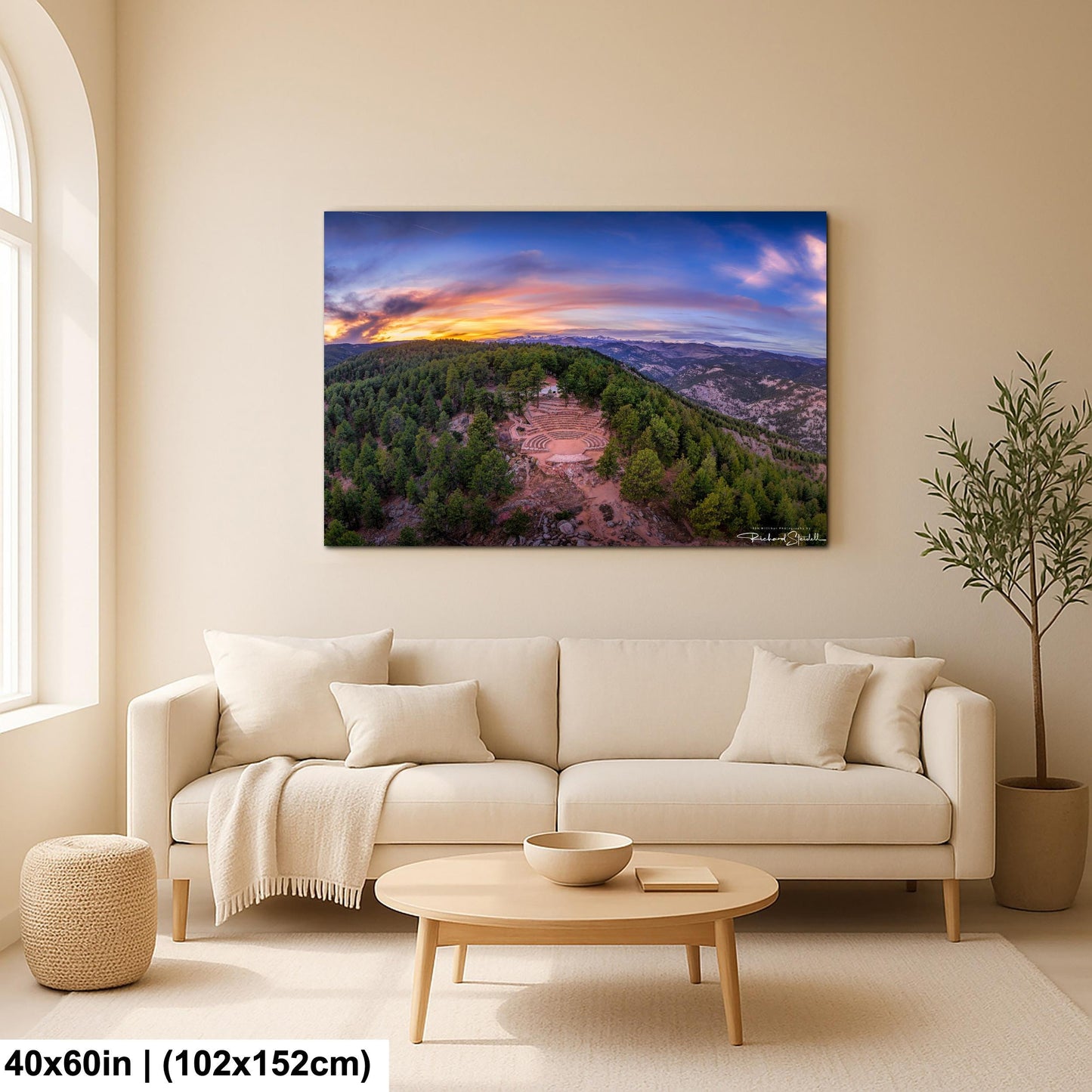 Boulder Sunrise Amphitheater Print: (Canvas, Metal or Acrylic)