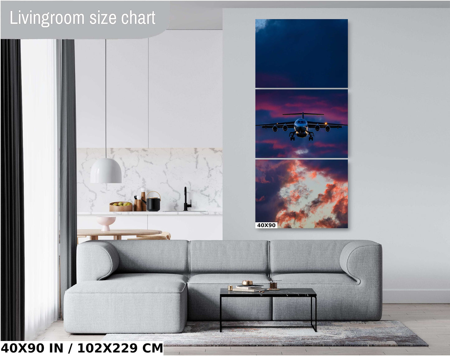 Air Tanker Wall Art – Large Firefighter Decor | Aviation Canvas Print Gift