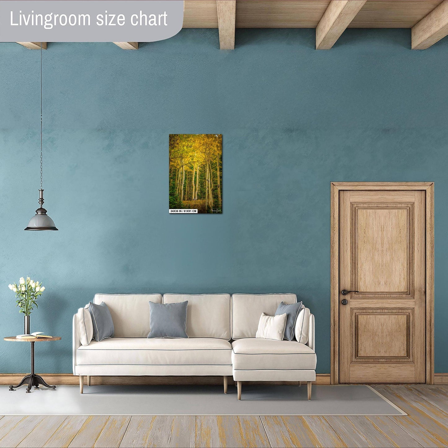 Colorado Aspen Wall Art – Large Autumn Tree Decor | Fine Art Metal Print