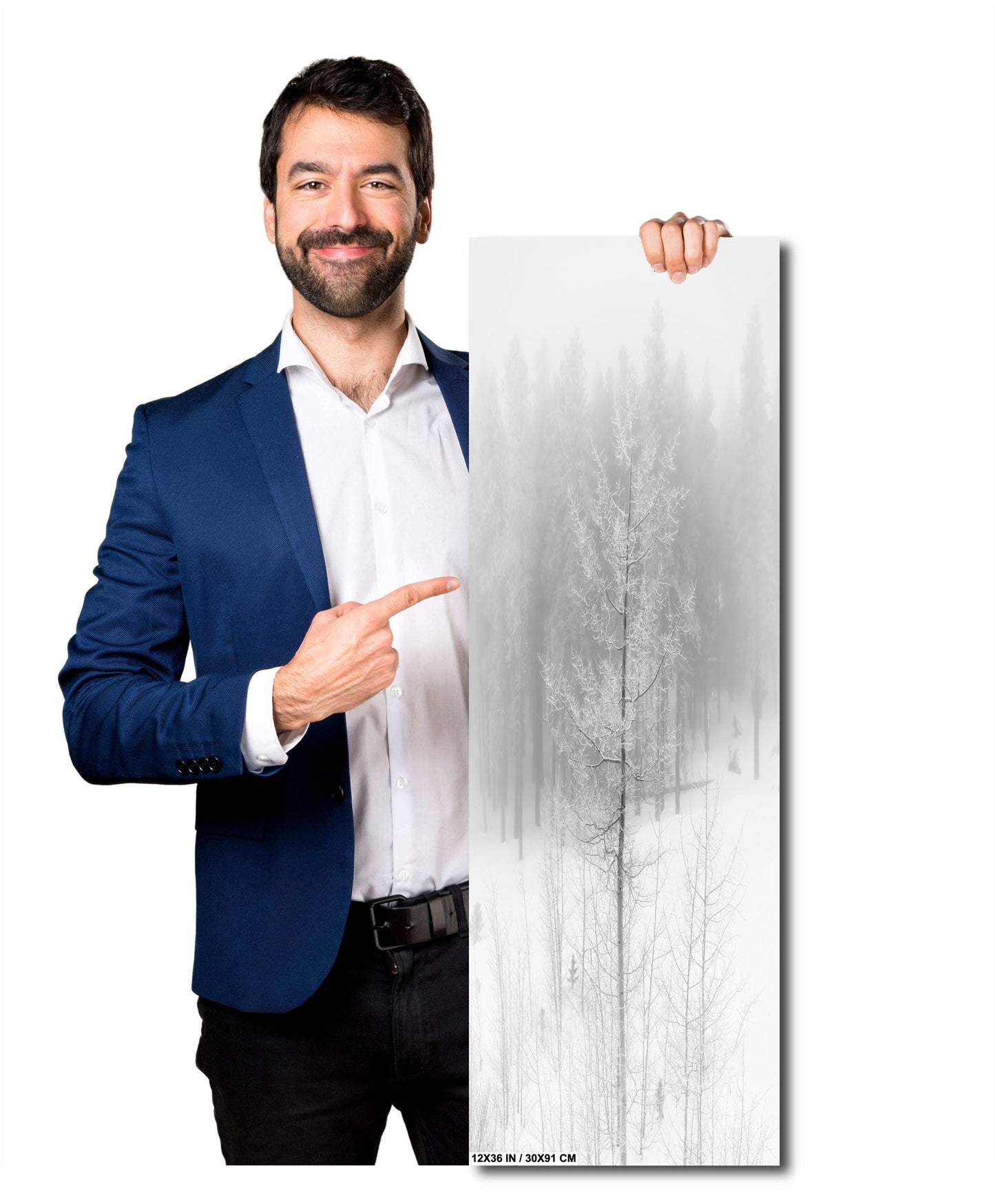 Winter Landscape Decor – Cozy Cabin Snowy Scene Print | Rustic Seasonal Wall Art