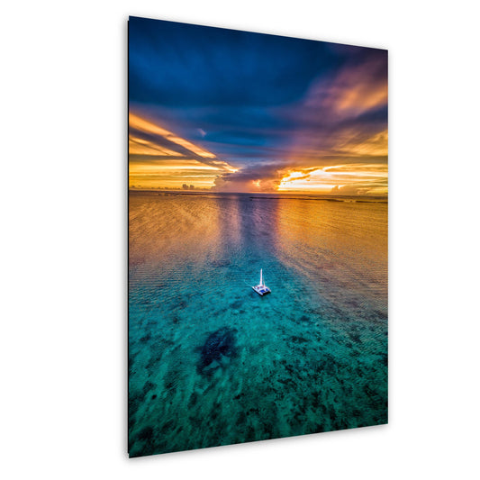 Florida Keys Sunset Art Print - Vibrant Sunset Wall Decor | Coastal Home Decor Canvas & Metal