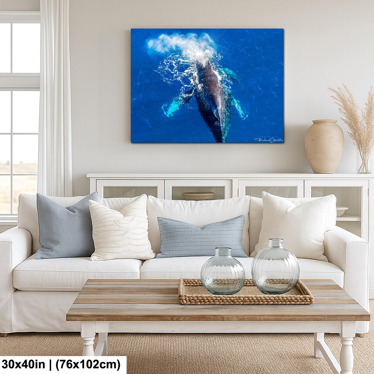 Humpback Whale Wall Art - Ocean Photo Print for Home