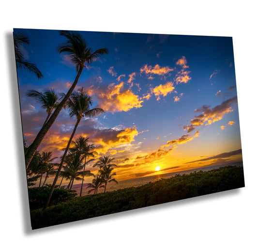 Maui Sunset Canvas Print - Hawaiian Wall Art | Tropical Beach Sunrise Decor