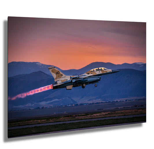 F-16 Wall Art – Fighter Jet Decor | Military Aircraft Art | Unique Home & Office Artwork