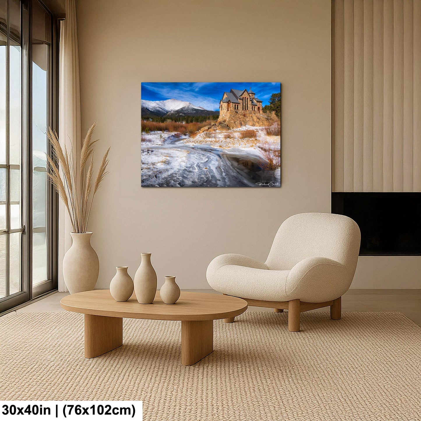 Rocky Mountain Chapel Print: Colorado Nature Wall Art (Canvas, Metal or Paper)
