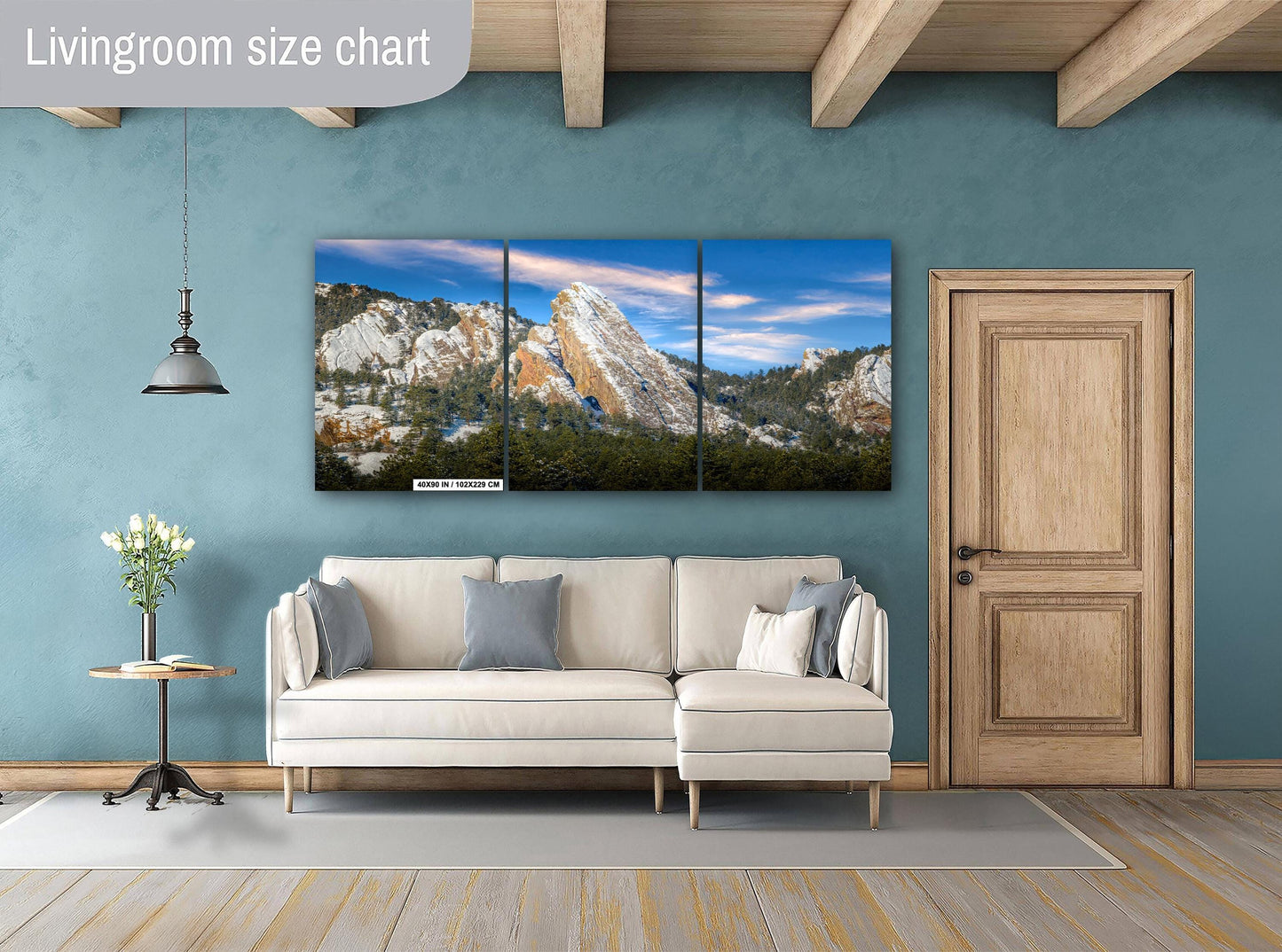 Boulder Flatirons Photo Print – Scenic Mountain Landscape Art | Ready to Hang Canvas