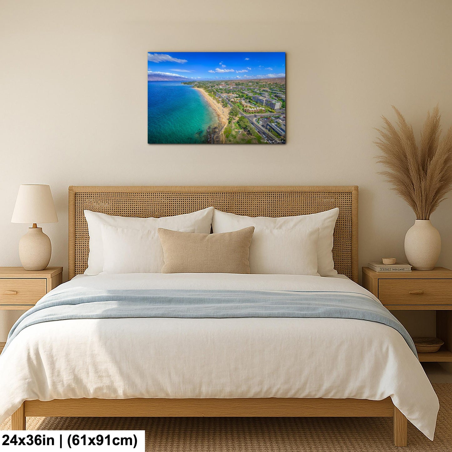Tropical Ocean Wall Art - Maui Wall Decor | South Kihei Art Canvas Print