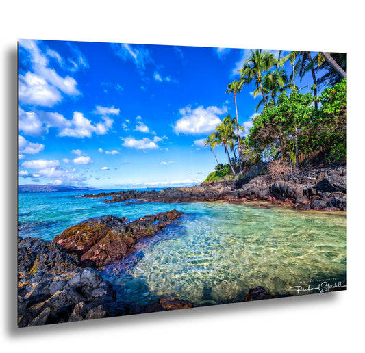 Maui Secret Beach Print - Premium Ocean Wall Decor | Sunrise Photo Art