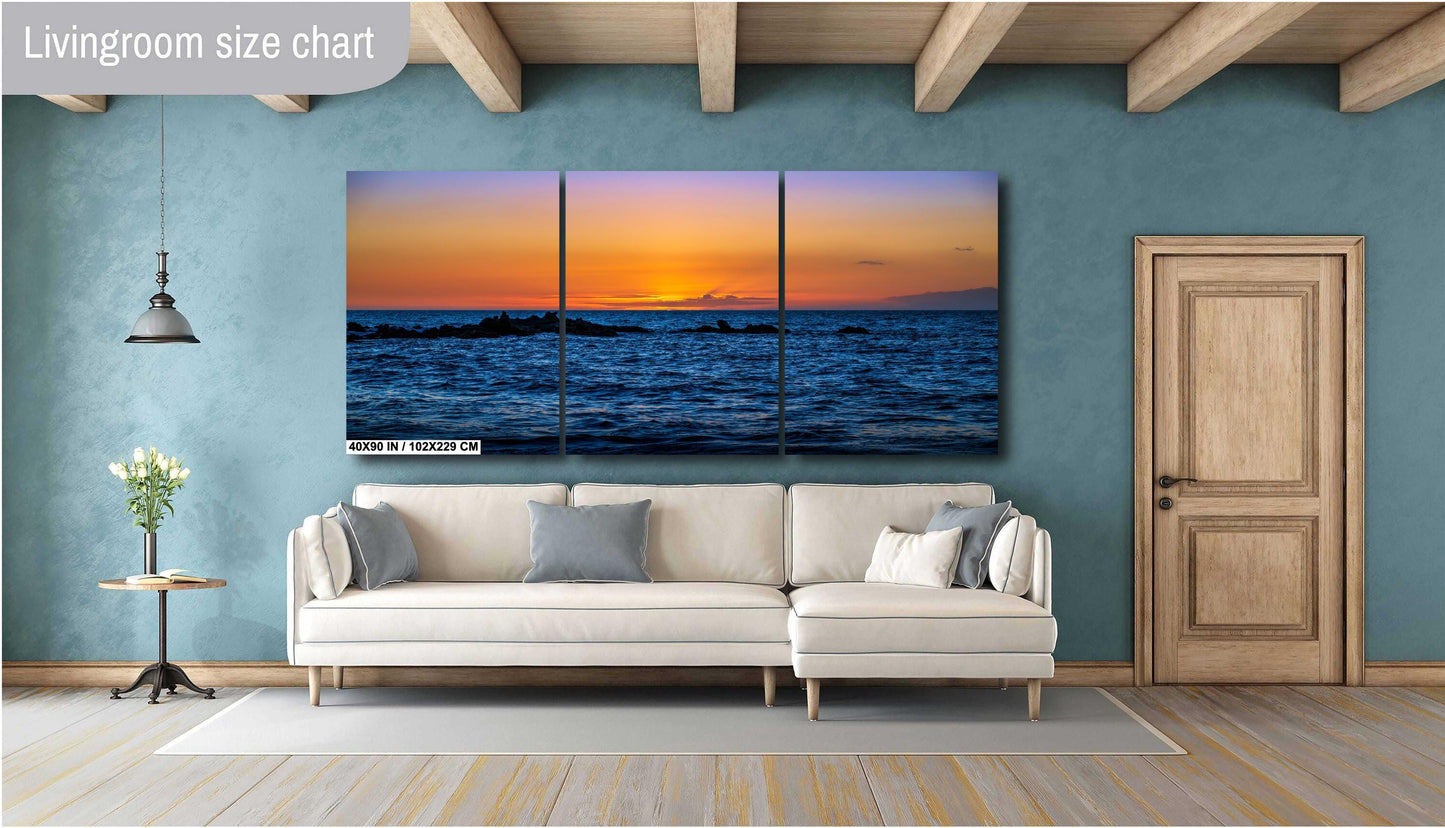 Maui Sunset Photo Print - Tropical Ocean Landscape | Hawaii Beach Wall Decor
