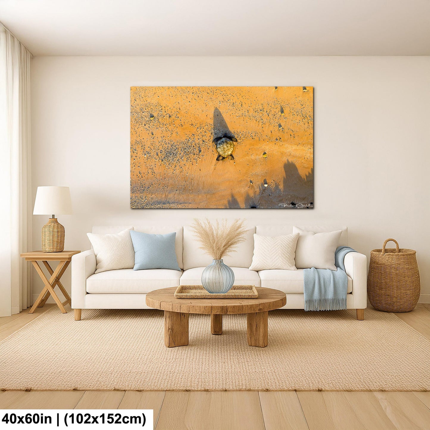 Sea Turtle Wall Art: Maui Ocean View - Tropical Coastal Decor