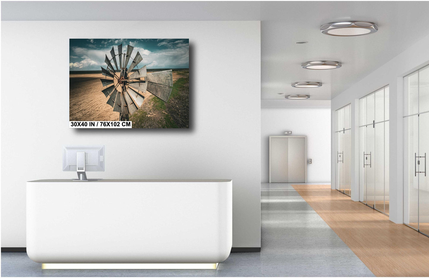 Rustic Windmill Wall Art - Farm Landscape Print | Canvas, Metal & Acrylic Decor