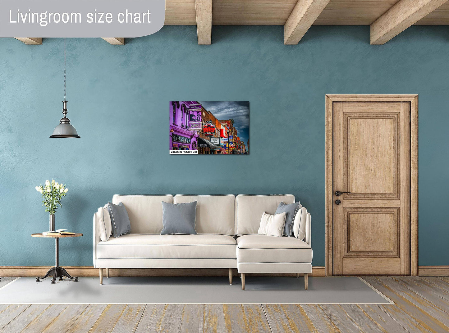 Nashville Wall Art Print - Downtown Music City Skyline Metal Photo Print