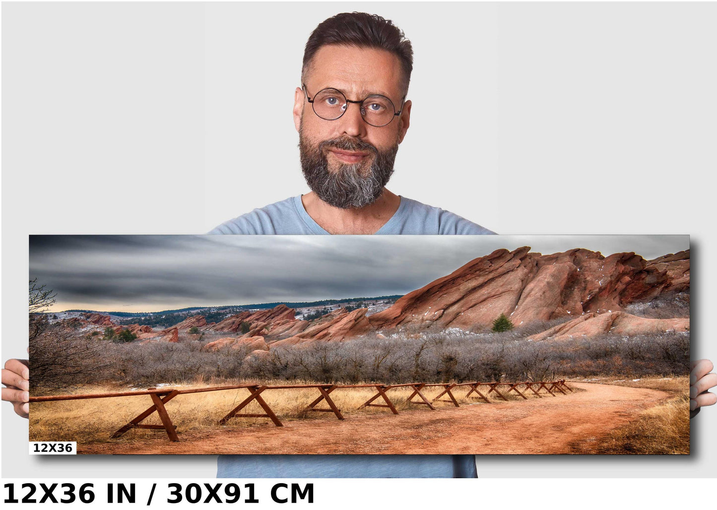 Colorado Rocks Wall Art Canvas Print - Denver Landscape Photo Metal Print Home Decor