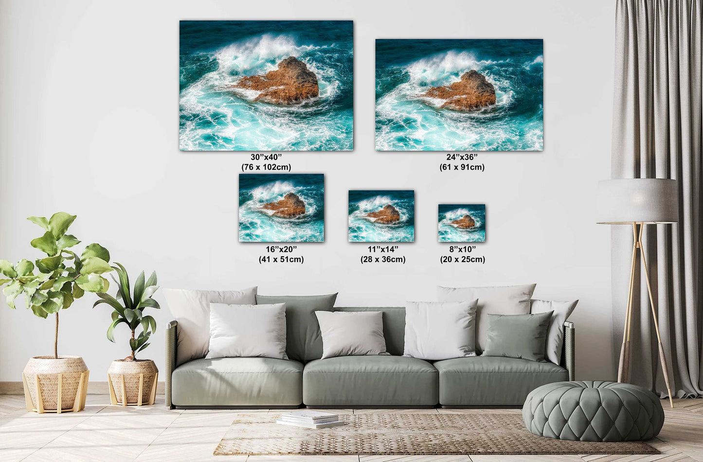 Ocean Wall Art - Coastal Decor | Nautical Beach Poster & Wave Photography Print