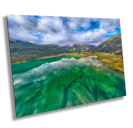Twin Lakes Wall Art – Colorado Mountain Canvas Print | Ready To Hang Metal Photo