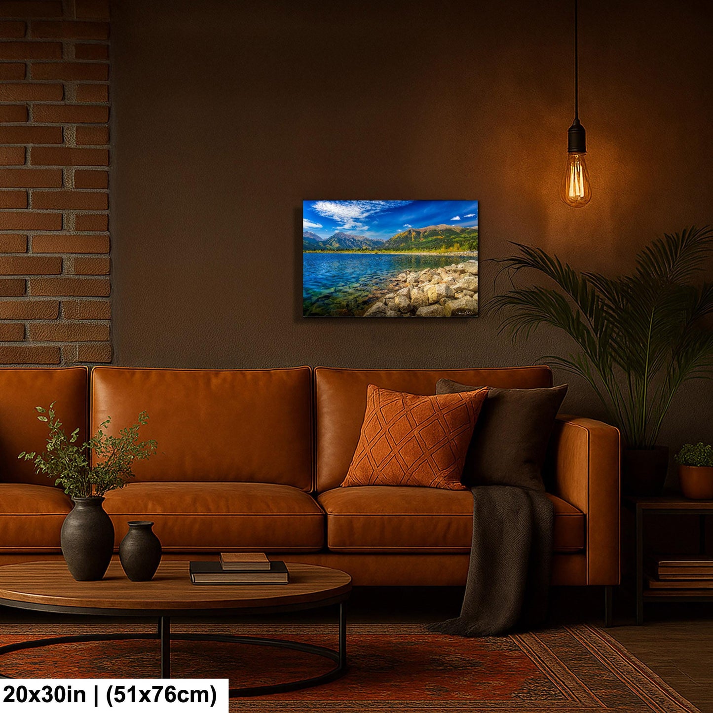 Twin Lakes Colorado Wall Art: Mountain Landscape Canvas or Metal