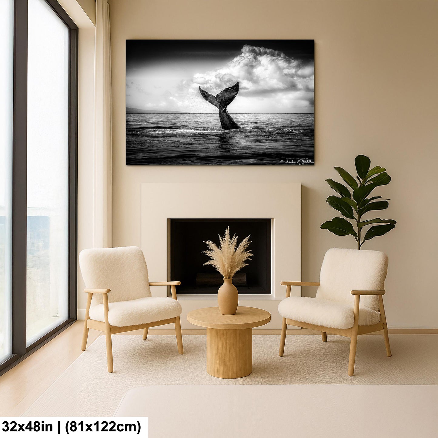 Humpback Whale Wall Art – Ocean Photo Print | Ready to Hang Canvas Decor