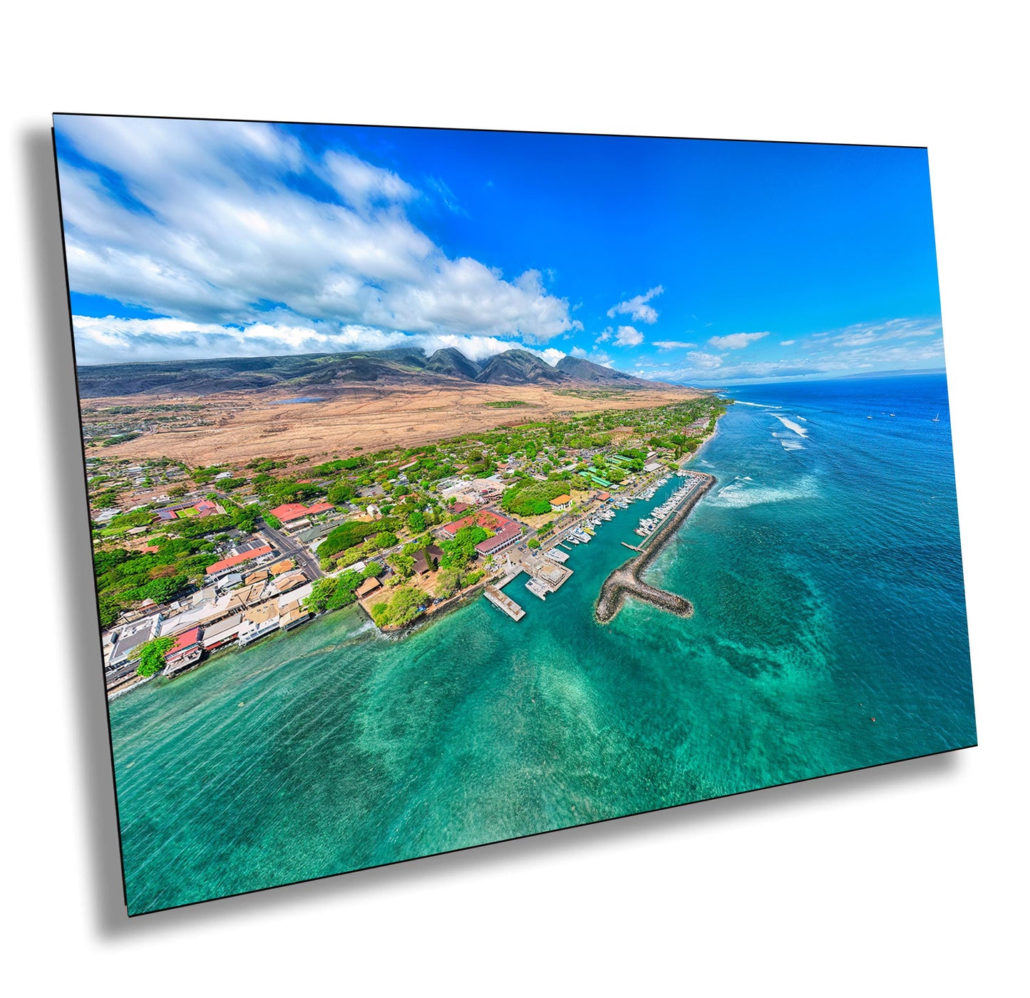 Lahaina Harbor Wall Art - Maui Photo Print | Hawaii Wall Decor, Ready To Hang Canvas