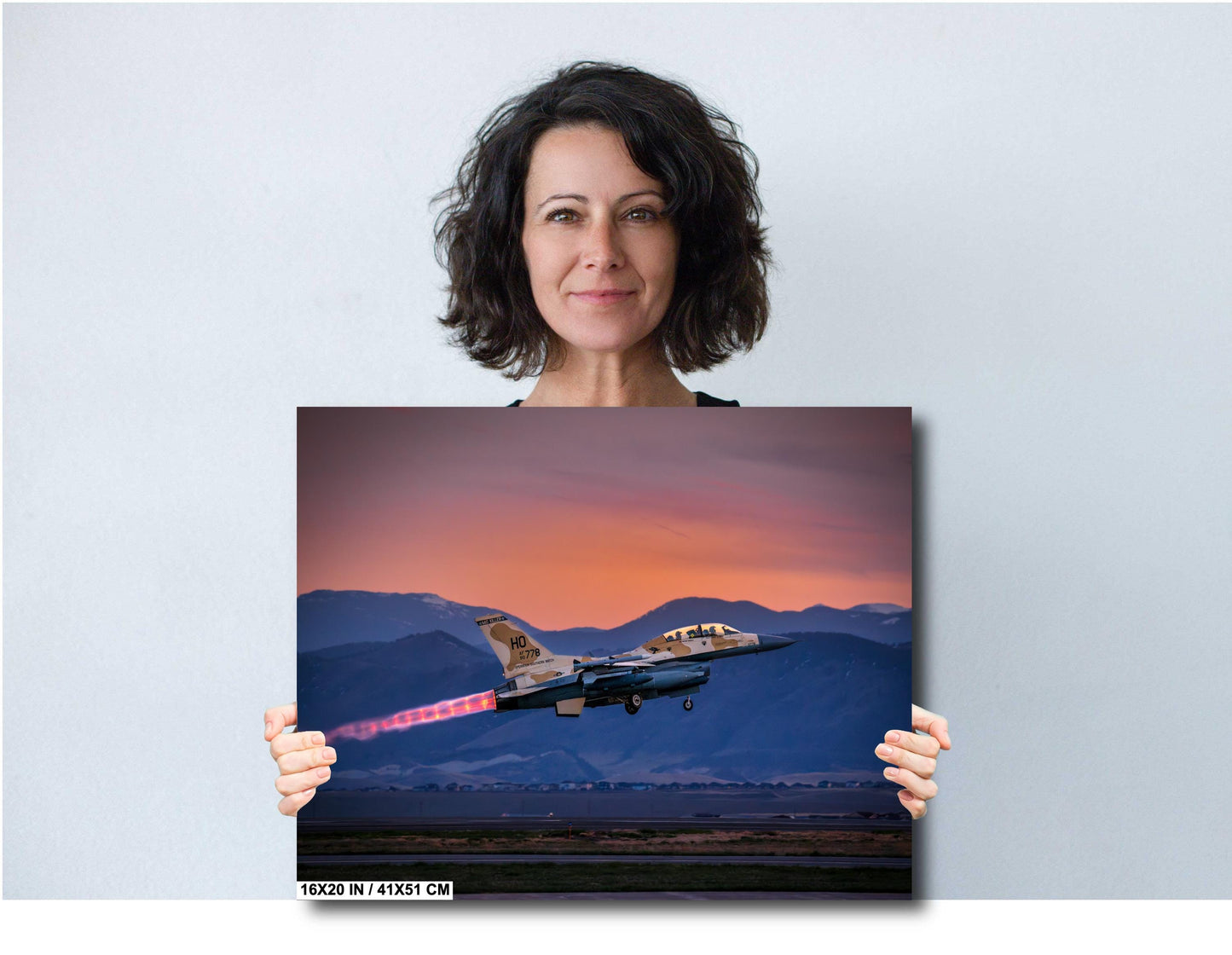 F-16 Wall Art – Fighter Jet Decor | Military Aircraft Art | Unique Home & Office Artwork