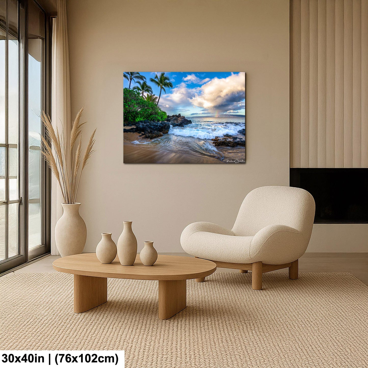 Maui Secret Beach Photo Print - Premium Ocean Wall Decor | Sunrise Beach Art