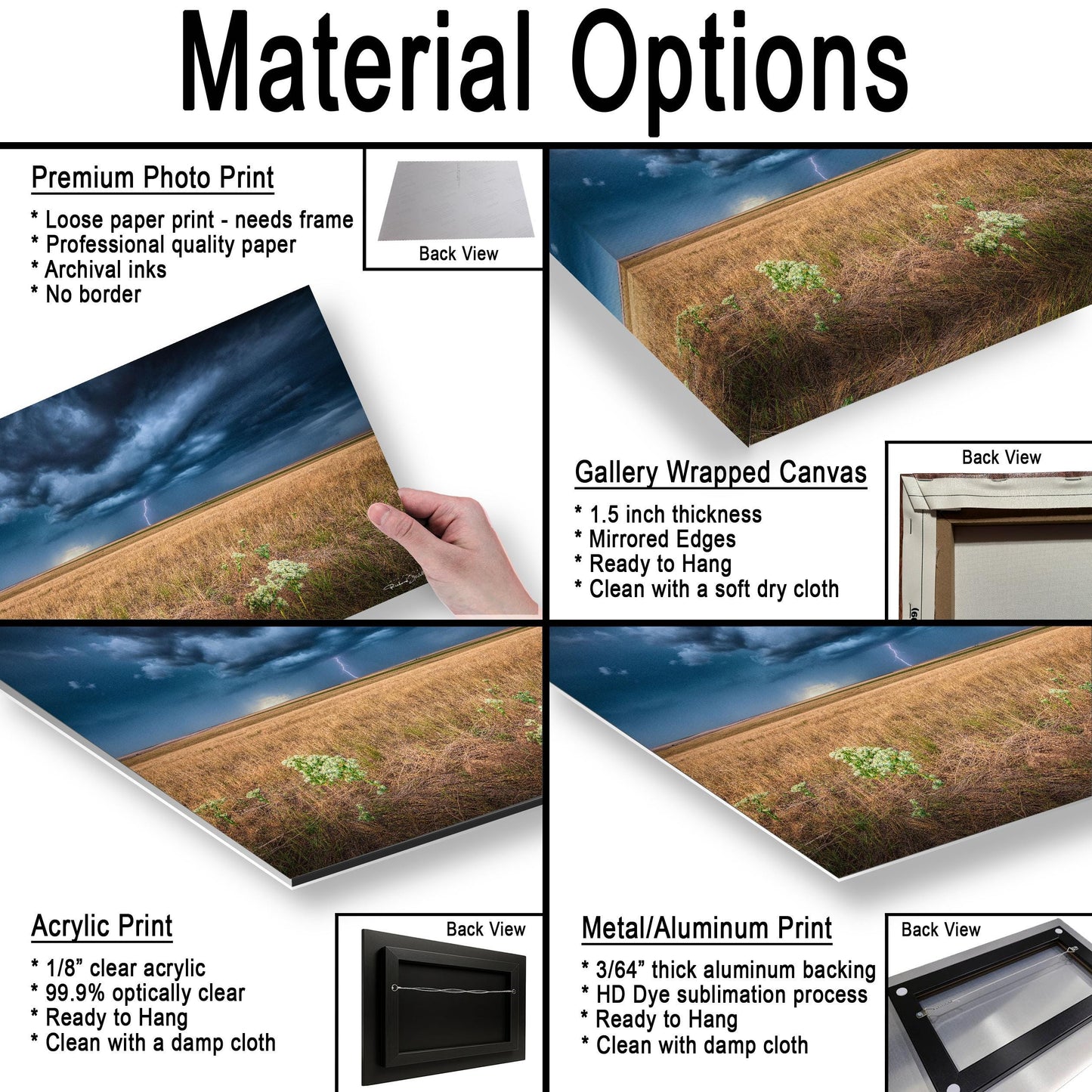 Thunderstorm Wall Art: Colorado Lightning - Ready to Hang