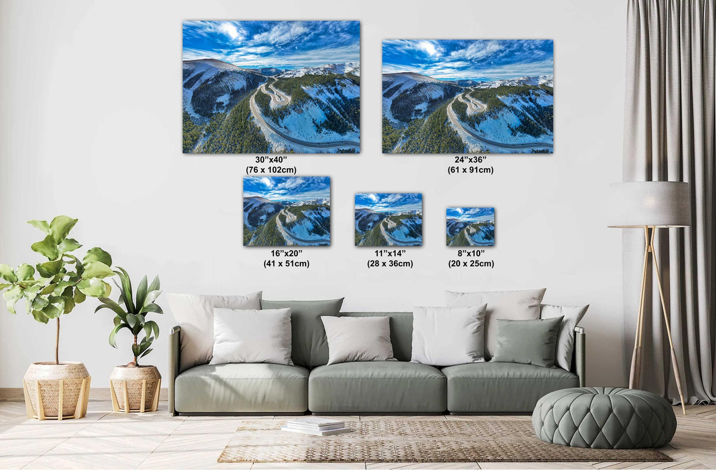 Berthoud Pass Wall Art - Scenic Colorado Mountain Print | Winter Landscape Photo Canvas