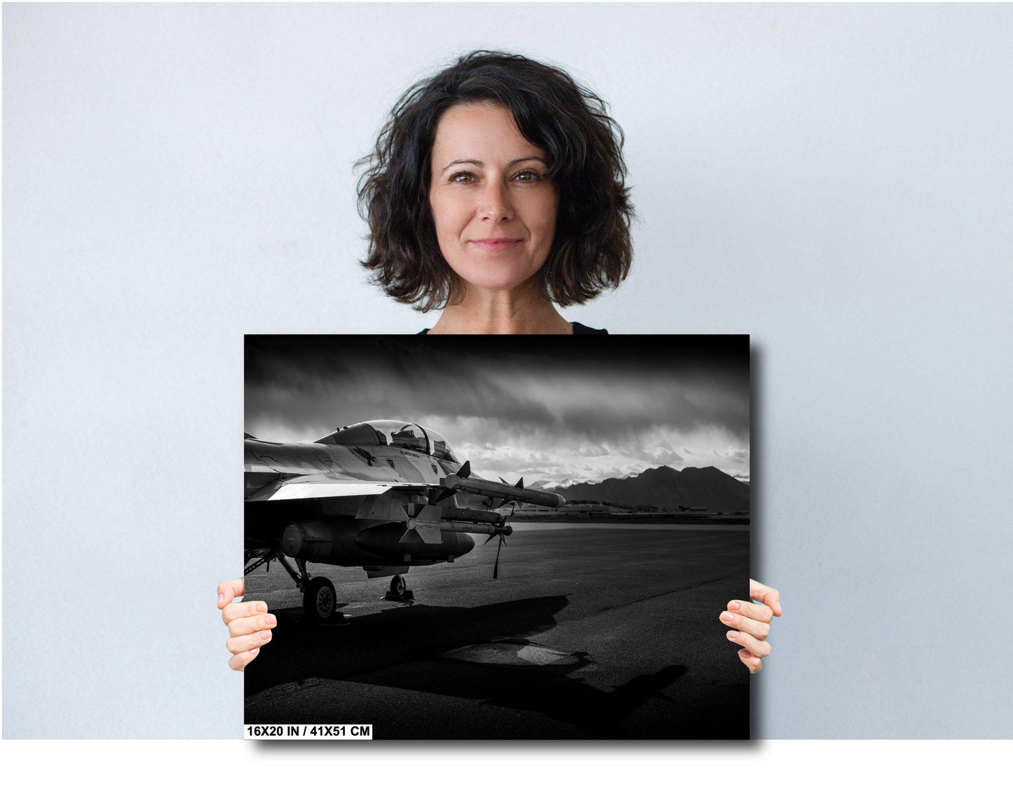 F-16 MIG Killer Wall Art – Fighter Jet Decor | Military Aircraft Art Canvas