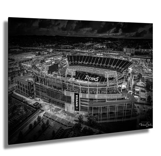 Tennessee Titans Wall Art | NFL Team Decor - Nissan Stadium Print, Ready to Hang