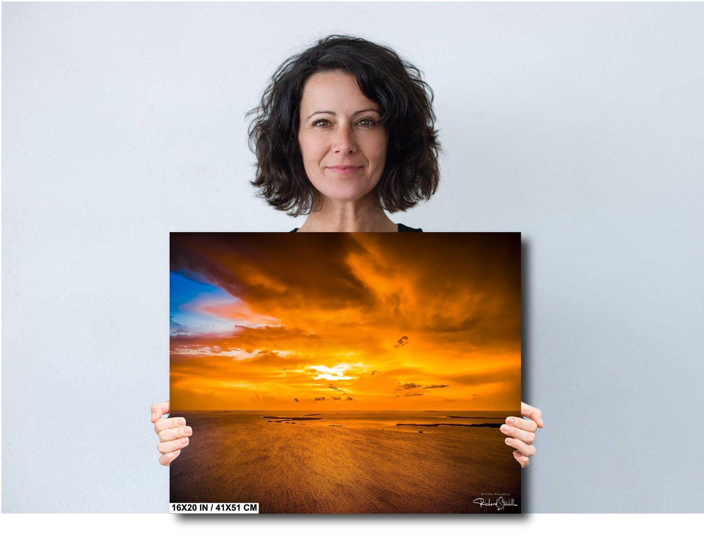 Florida Keys Sunset Art Print - Vibrant Sunset Wall Decor | Canvas & Metal