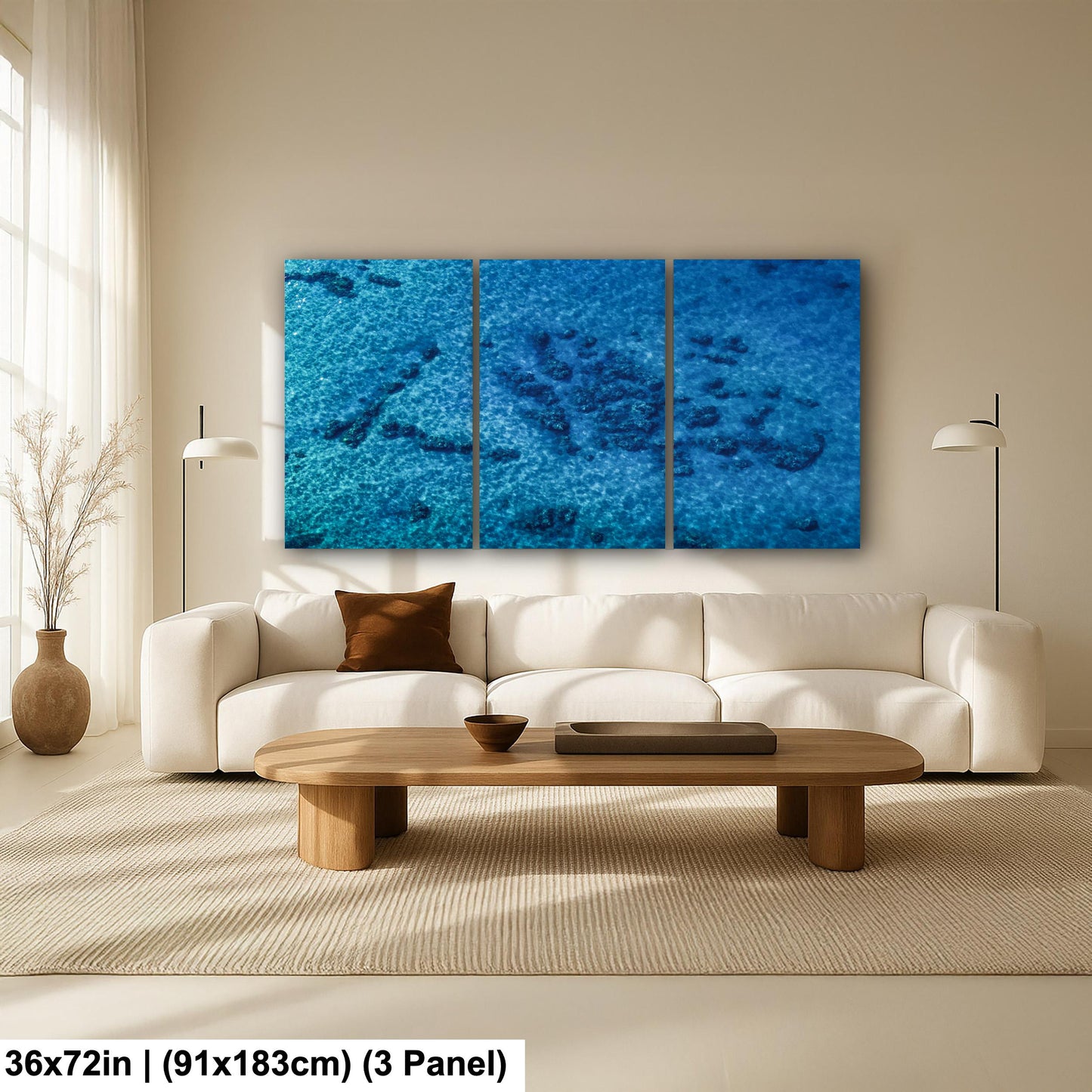 Ocean Reef Photography – Vibrant Coastal Art | Aerial Beach View Print