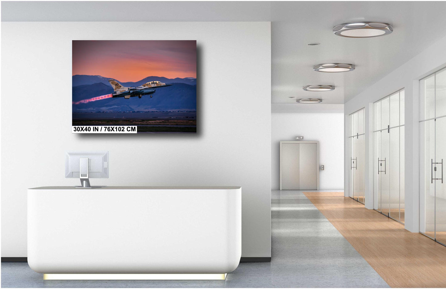 F-16 Wall Art – Fighter Jet Decor | Military Aircraft Art | Unique Home & Office Artwork